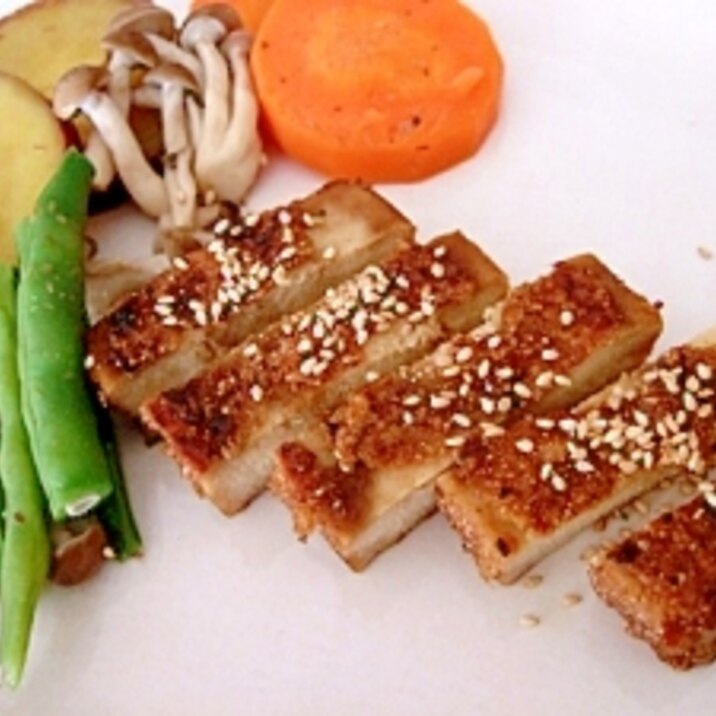 高野豆腐のステーキ レシピ 作り方 By ぷんちゃんだよ 楽天レシピ 高野豆腐のステーキ レシピ 作り方 By ぷんちゃんだよ 楽天レシピ